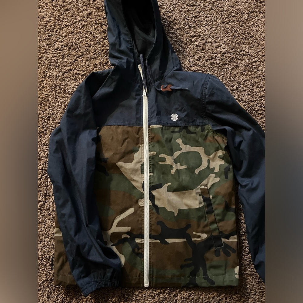 Men’s Element Wolfeboro Collection Blue/Camo Jacket Size Small